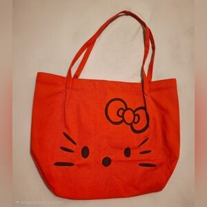 Hello Kitty Red Canvas Tote NEW♡
